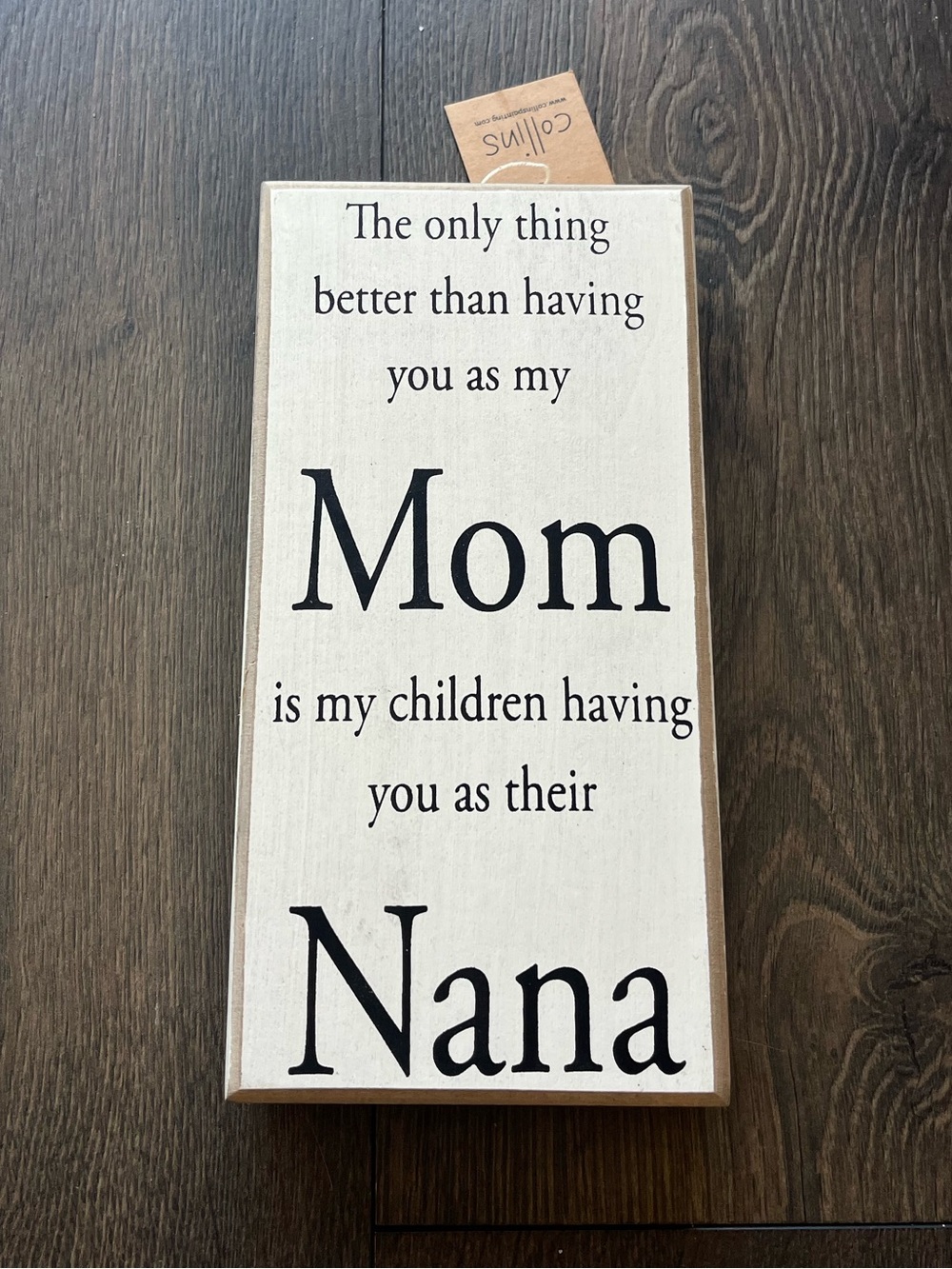 Their Nana Box Wooden Wall Sign